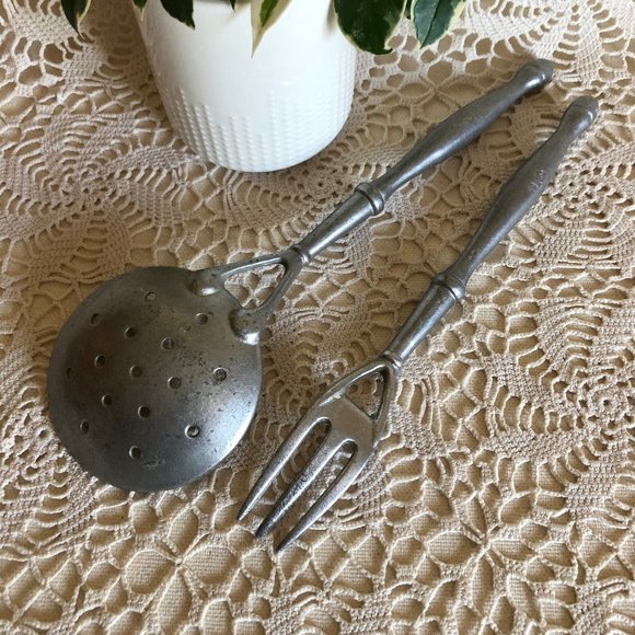 Fork and Spoon  Pewter Wilton-Columbia. - Picture 3 of 6